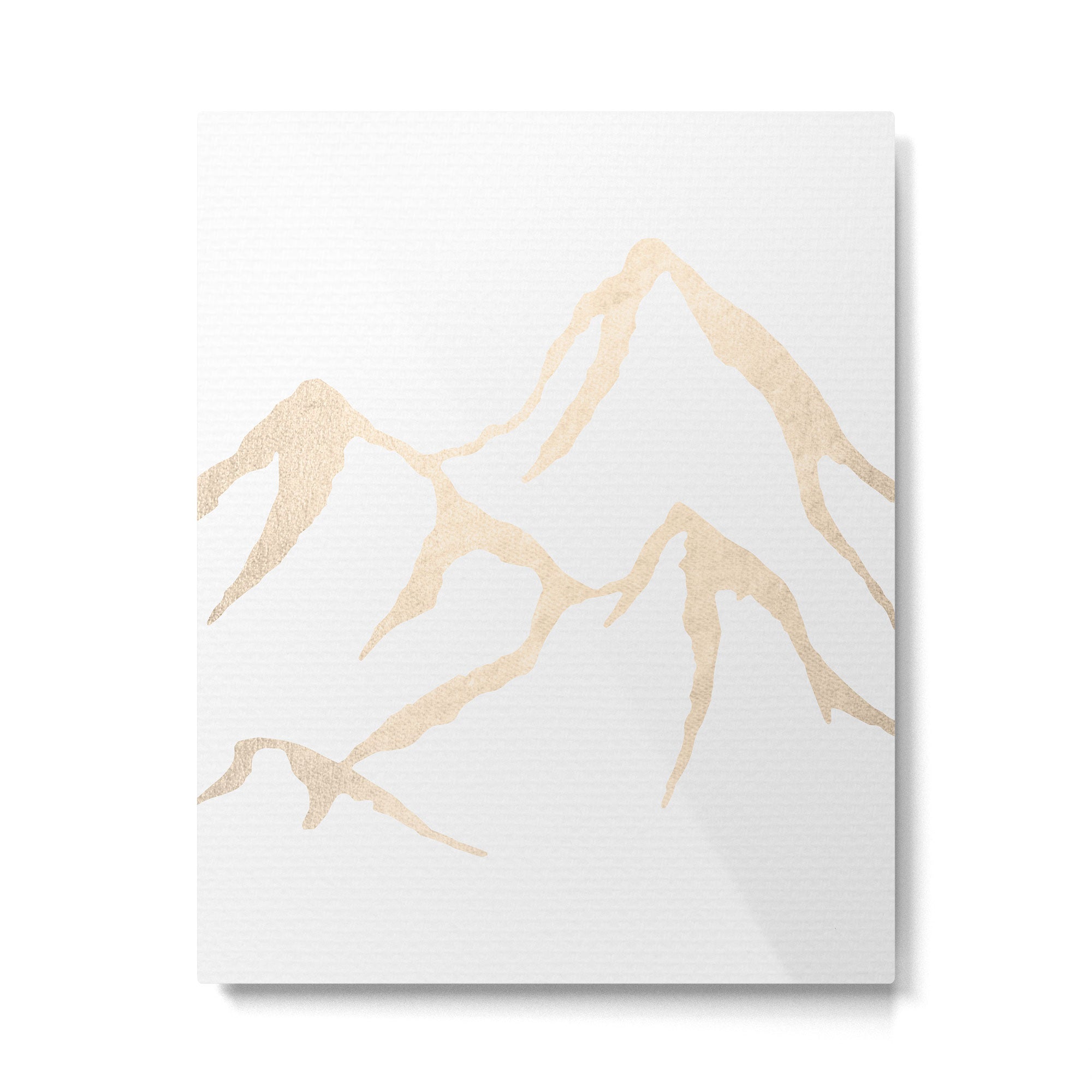 Adventure White Gold Mountains Metal Print Gallery Image 6