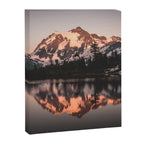 Alpenglow - Mountain Reflection - Nature Photography Canvas Print Gallery Image 6