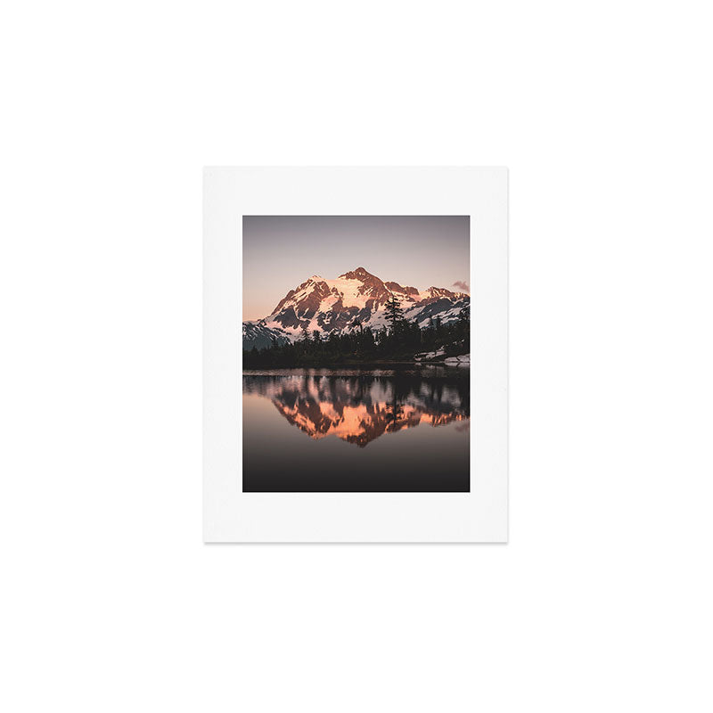 Alpenglow - Mountain Reflection - Nature Photography Art Print Gallery Image 1