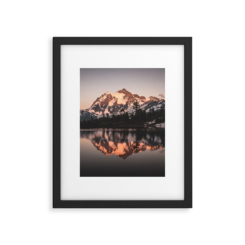 Alpenglow - Mountain Reflection - Nature Photography Framed Art Print Gallery Image 5