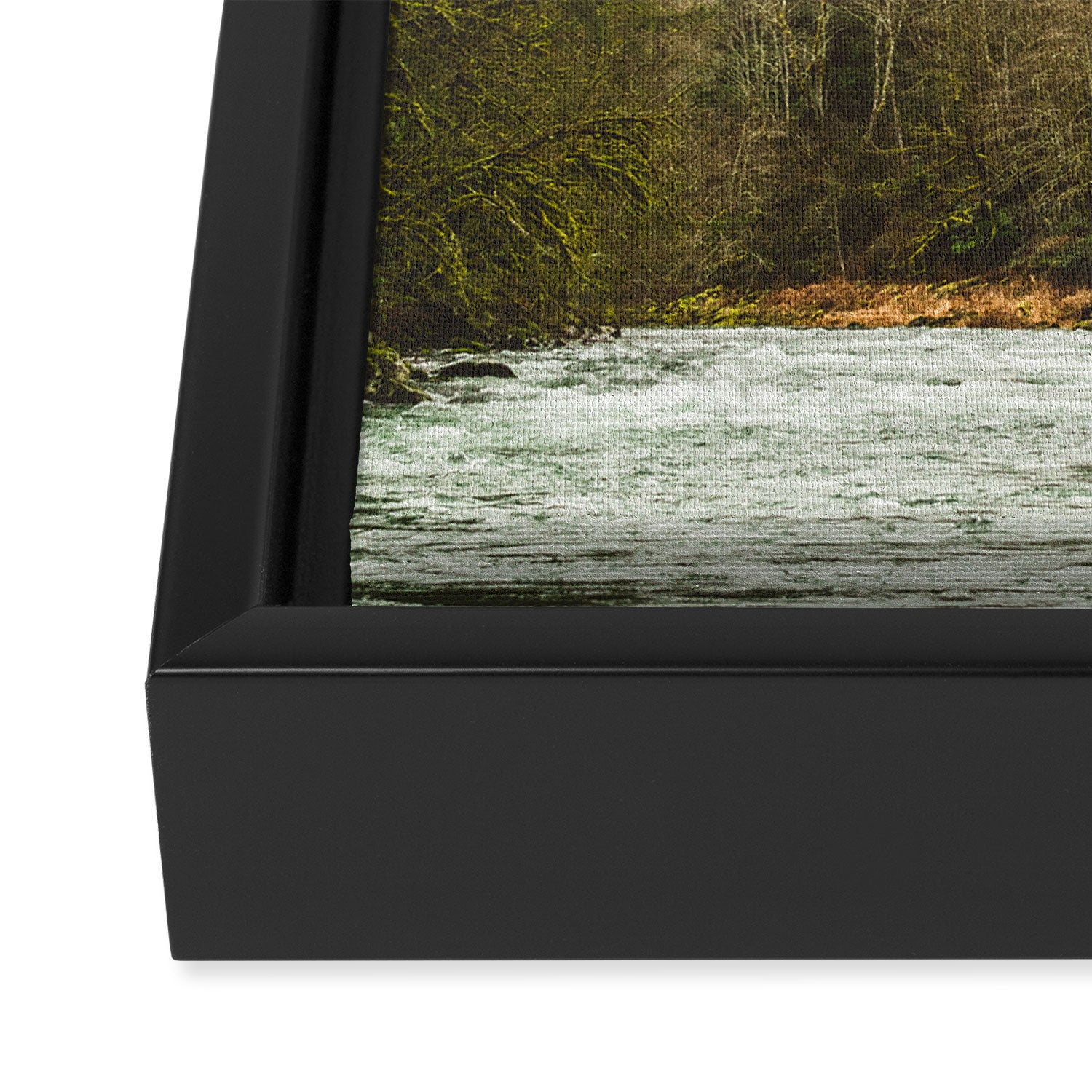 And A River Runs Through It Framed Canvas Print Gallery Image 3