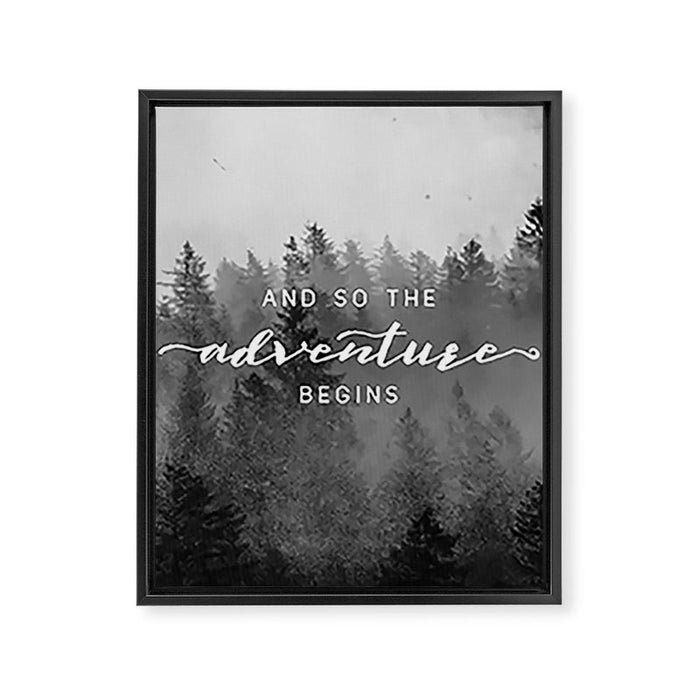 And So The Adventure Begins III Framed Canvas Print Gallery Image 1