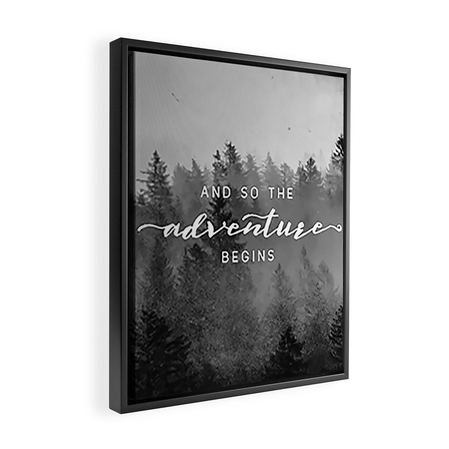 And So The Adventure Begins III Framed Canvas Print Gallery Image 2