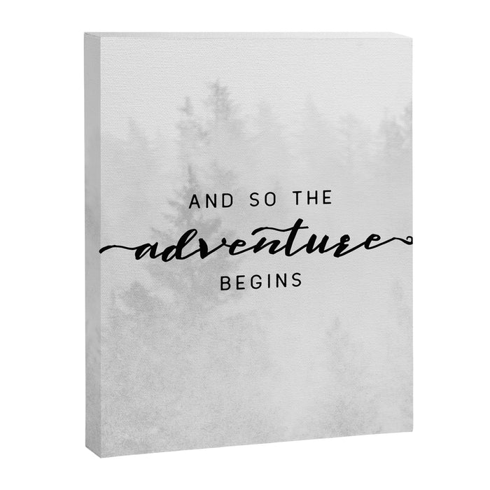 And So The Adventure Begins Canvas Print Gallery Image 1