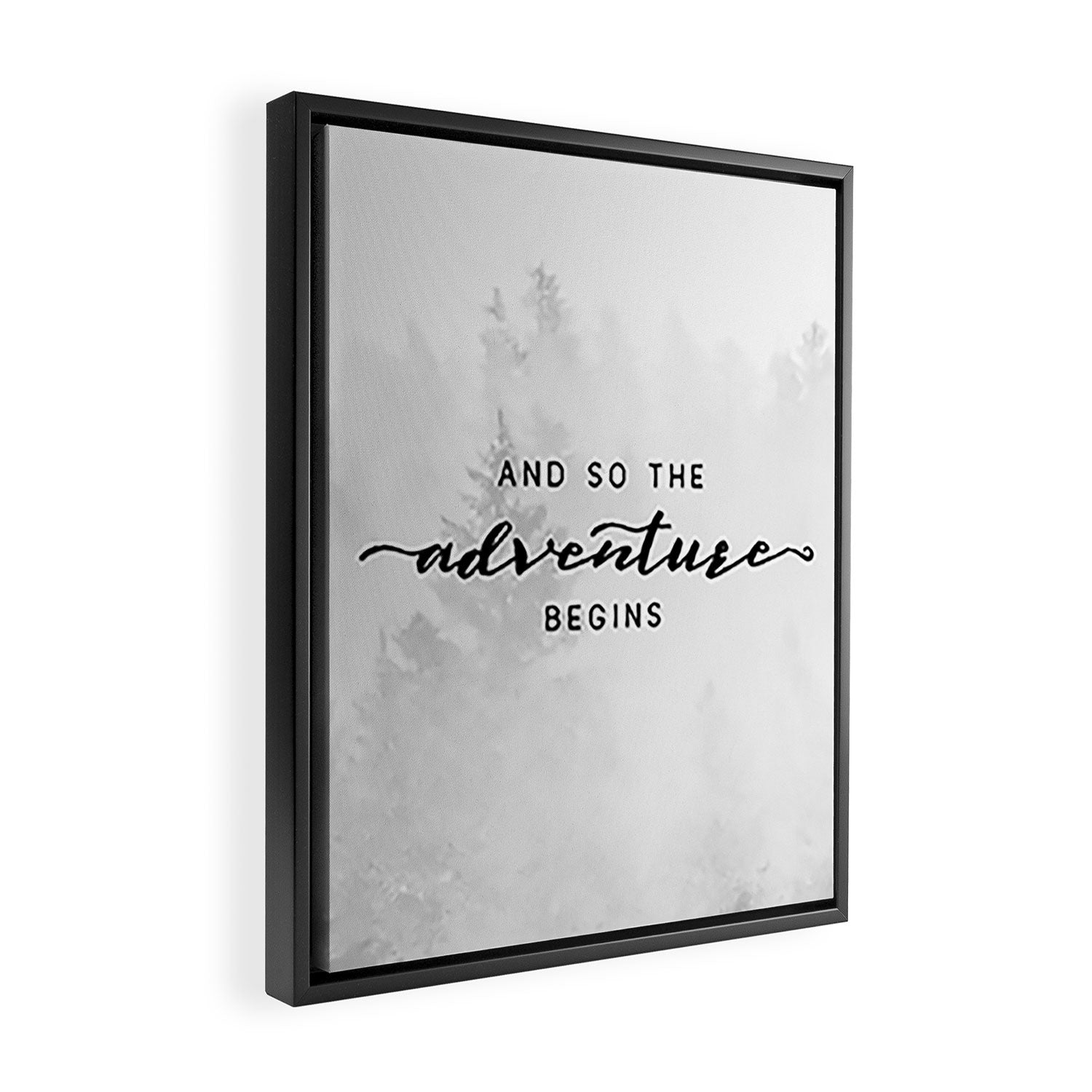 And So The Adventure Begins Framed Canvas Print Gallery Image 2