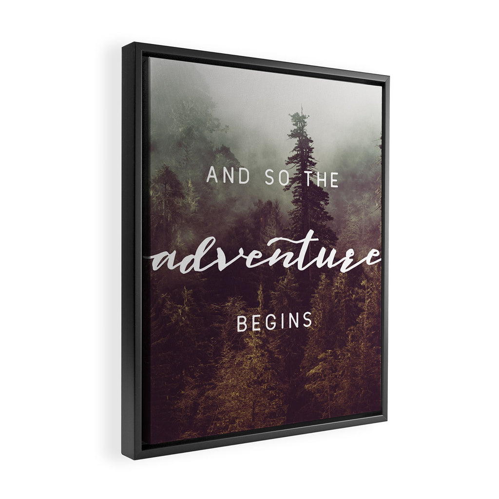 And So The Adventure Begins - Pacific Northwest Framed Canvas Print Gallery Image 2