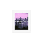 And So The Adventure Begins Pink Forest Art Print Gallery Image 1