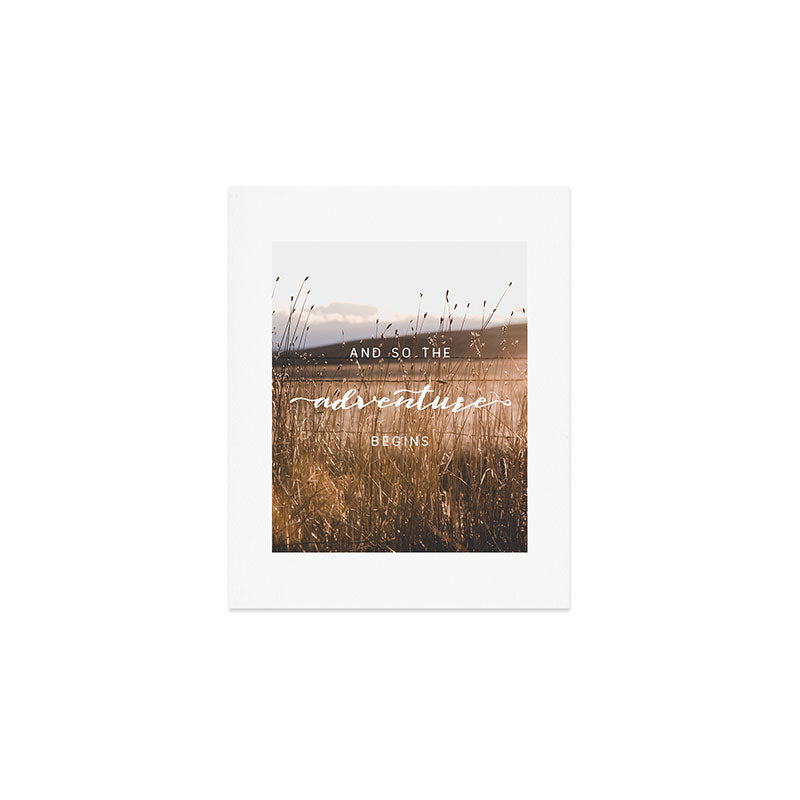 And So The Adventure Begins - Rustic Western Art Print Gallery Image 1