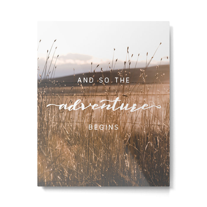 And So The Adventure Begins - Rustic Western Metal Print Gallery Image 1
