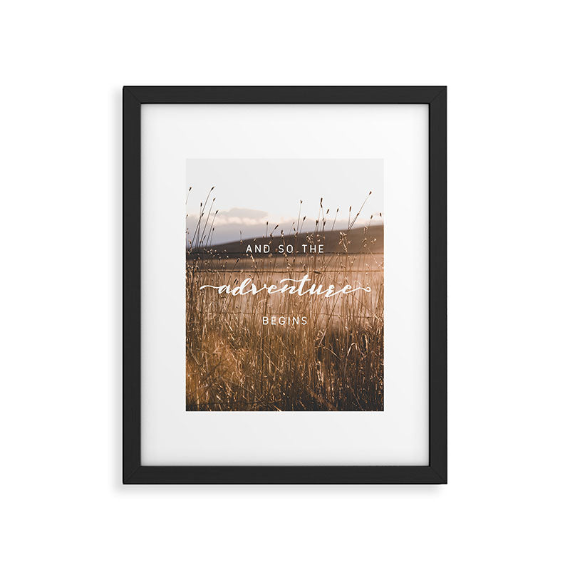 And So The Adventure Begins - Rustic Western Framed Art Print Gallery Image 6