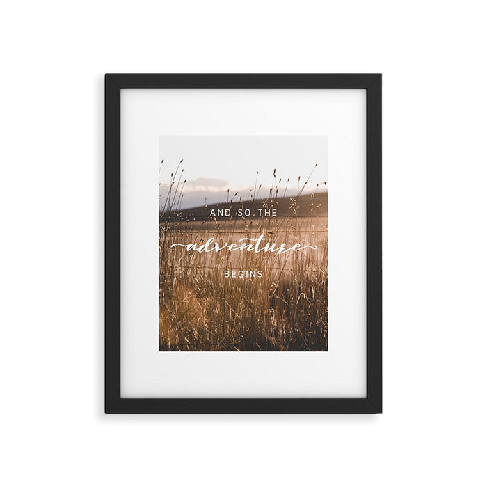 And So The Adventure Begins - Rustic Western Framed Art Print Gallery Image 1