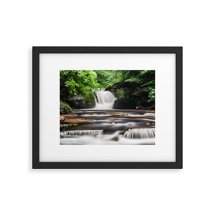 Appalachian Waterfall - Ricketts Glen Adventure Framed Art Print Gallery Image 1