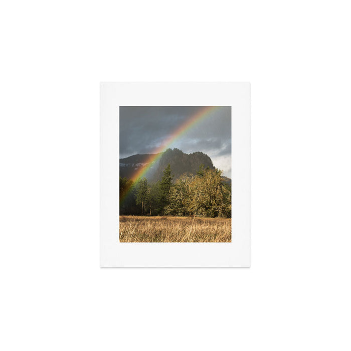 Beacon Rock Rainbow Nature Photography Art Print Gallery Image 1