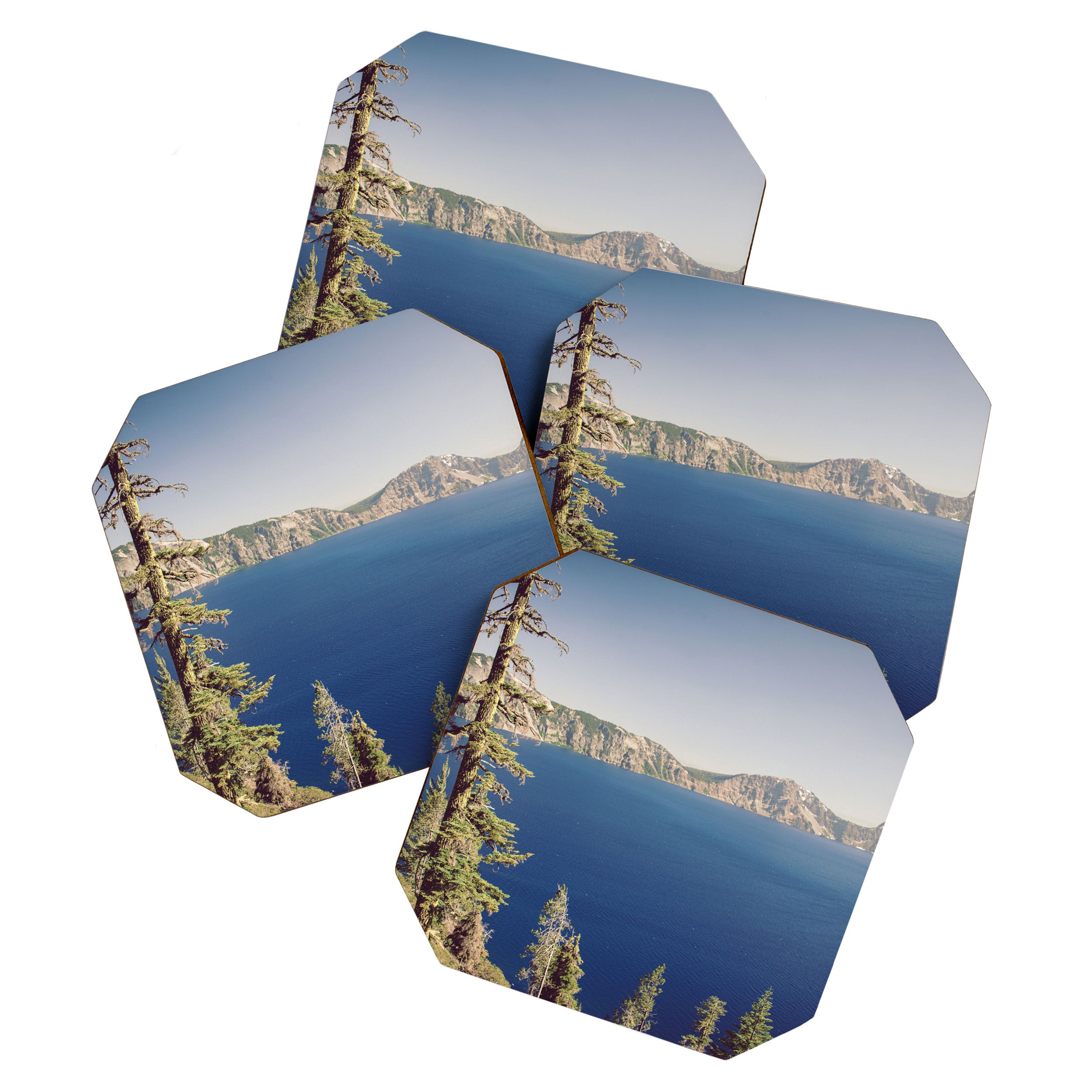 Beautiful Blue Crater Lake Coaster Gallery Image 1