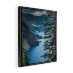 Blue Crater Lake Oregon in Summer Framed Canvas Print Gallery Image 2
