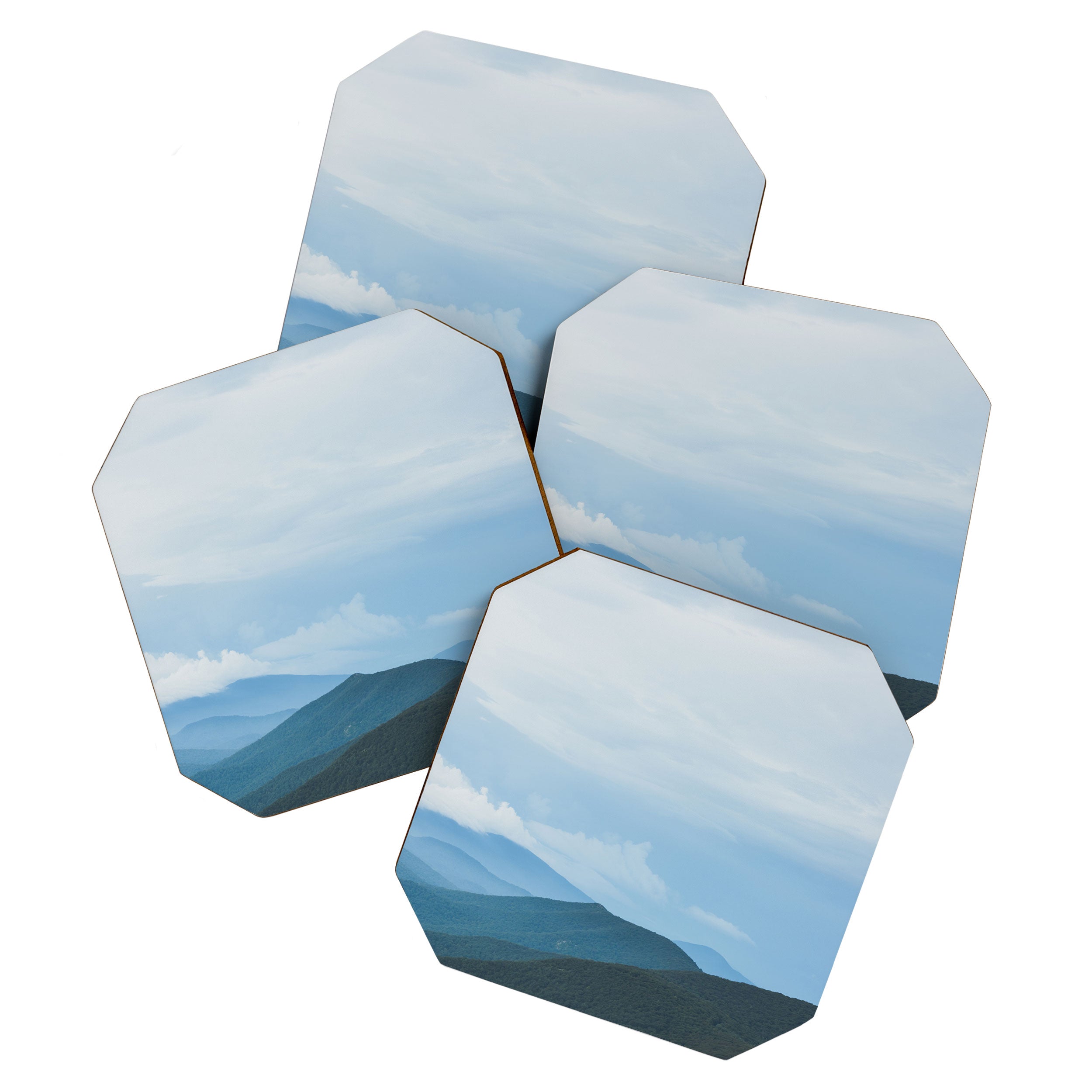 Blue Ridge Mountain Magick Digital Nature Landscape Photography Coaster Gallery Image 1
