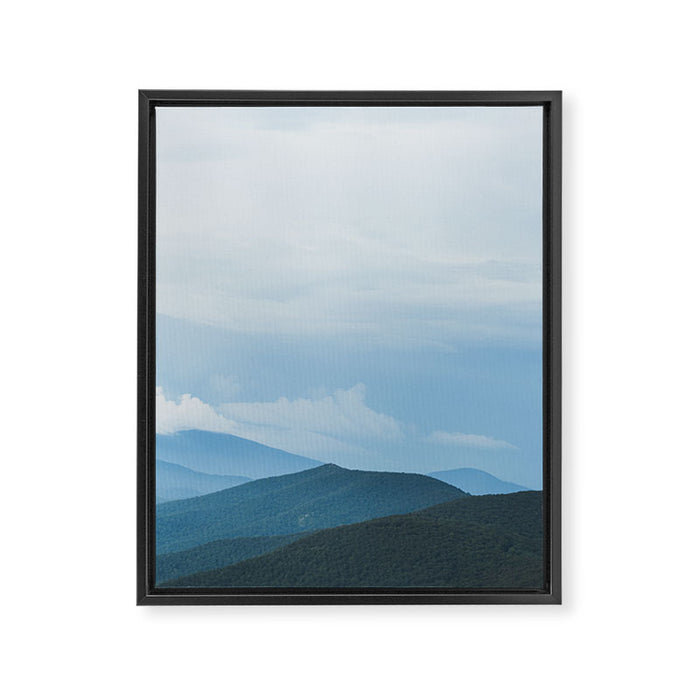 Blue Ridge Mountain Magick Digital Nature Landscape Photography Framed Canvas Print Gallery Image 1