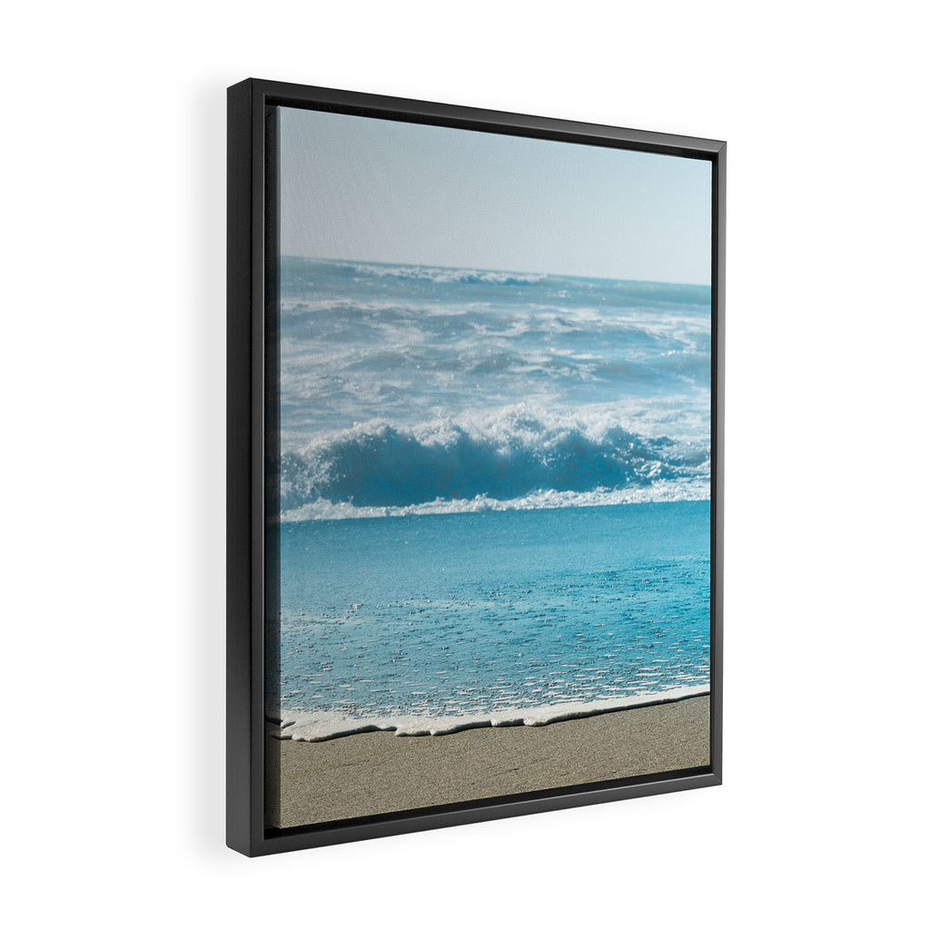 Blue Sea Backdrop Framed Canvas Print Gallery Image 2