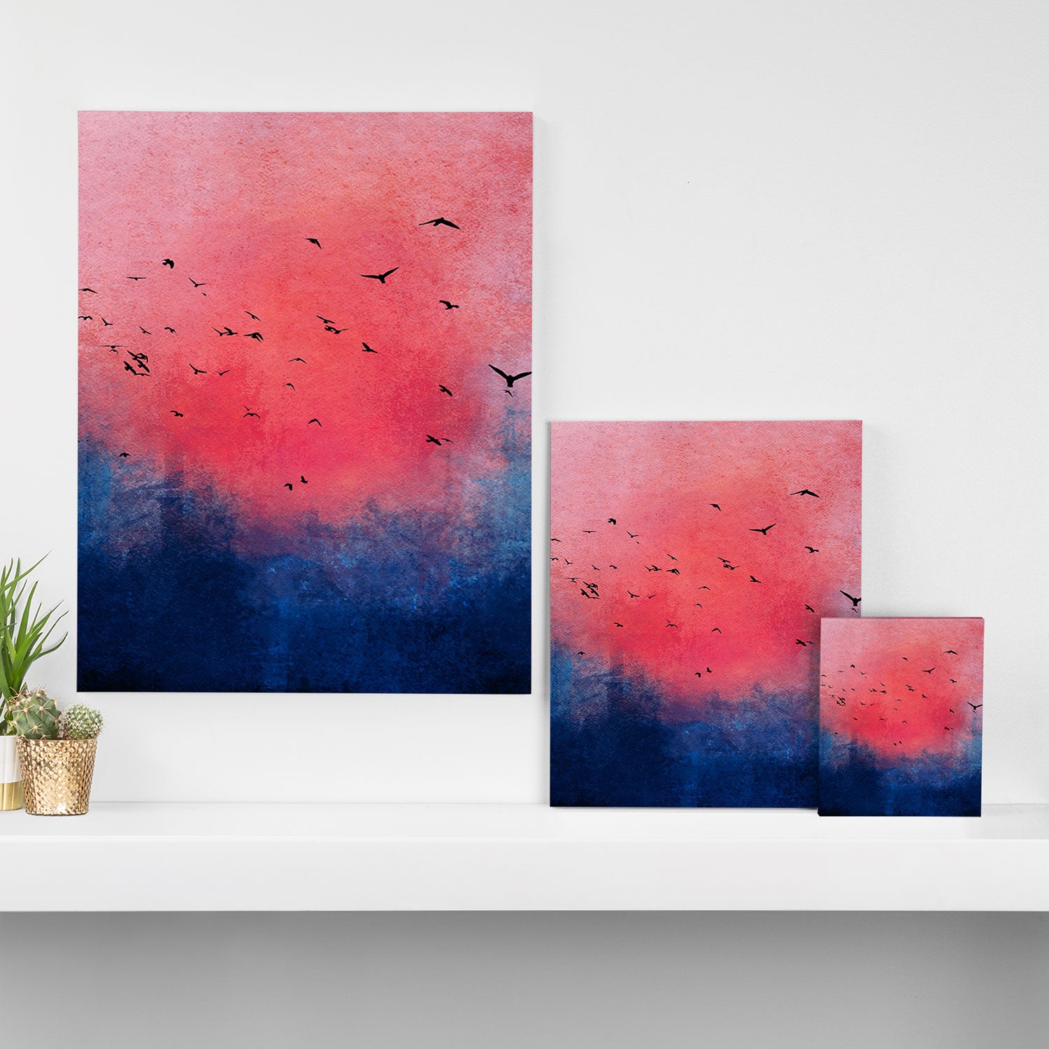 Abstract Fire Sunset Adventure  Canvas Print Gallery Image 3