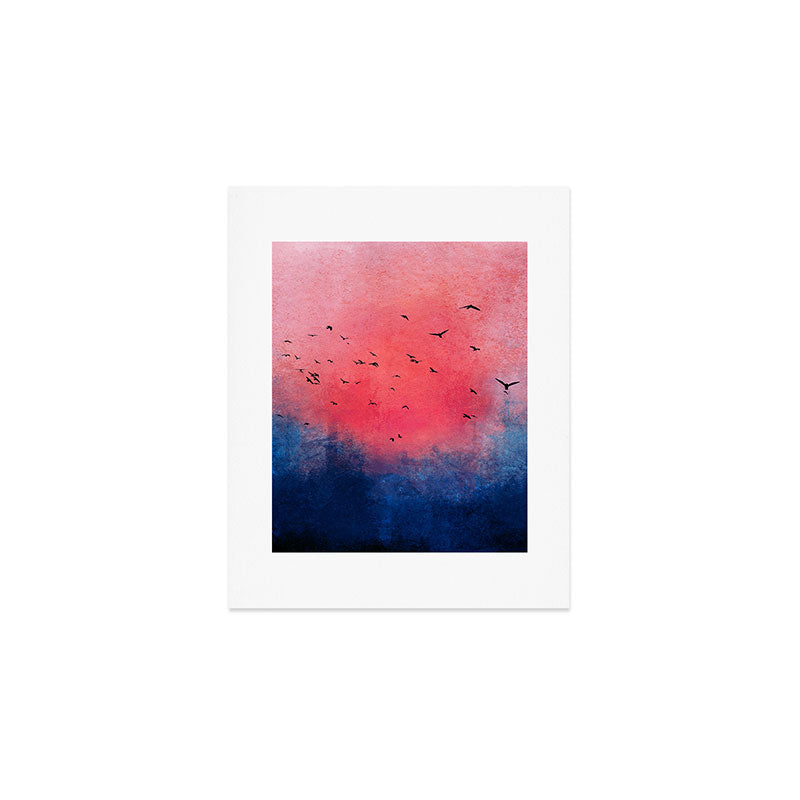 Abstract Fire Sunset Adventure  Art Print Gallery Image 1