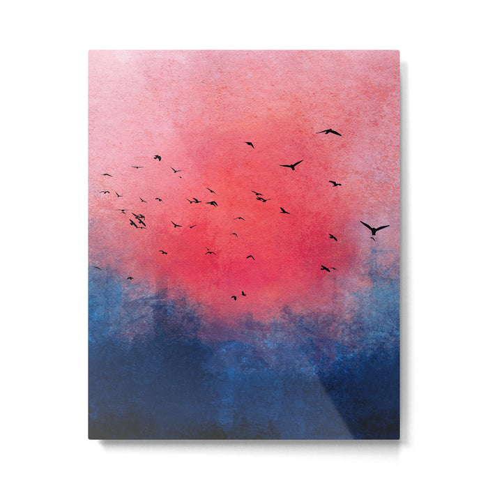 Abstract Fire Sunset Adventure  Metal Print Gallery Image 1