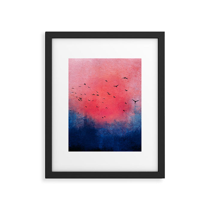Abstract Fire Sunset Adventure  Framed Art Print Gallery Image 1