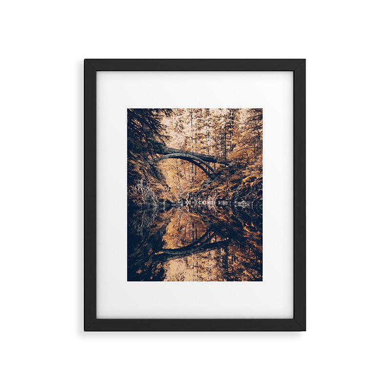 Autumn Forest Miracle on the Pacific Northwest River Bend Framed Art Print Gallery Image 4