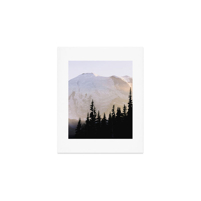 Cascade Mountain High - Mount Rainier Sunset Art Print Gallery Image 1