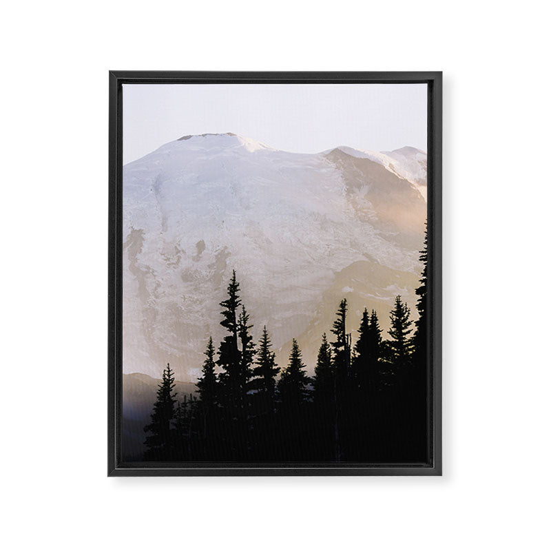 Cascade Mountain High - Mount Rainier Sunset Framed Canvas Print Gallery Image 6