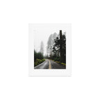 Foggy Forest Road - Pacific Northwest Travel Art Print Gallery Image 1