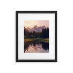 Grand Teton Mountain Sunrise - Schwabacher Landing Framed Art Print Gallery Image 4