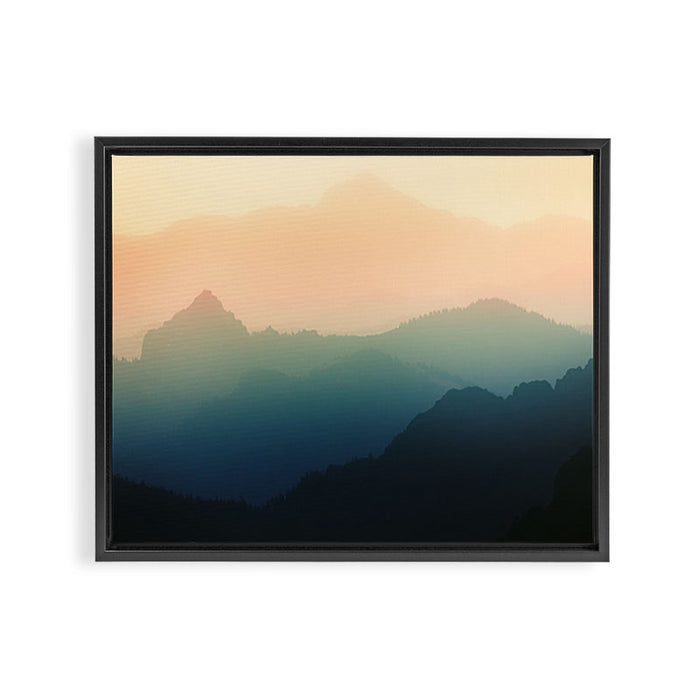 Living On The Edge - Smoky Mountain National Park Framed Canvas Print Gallery Image 1