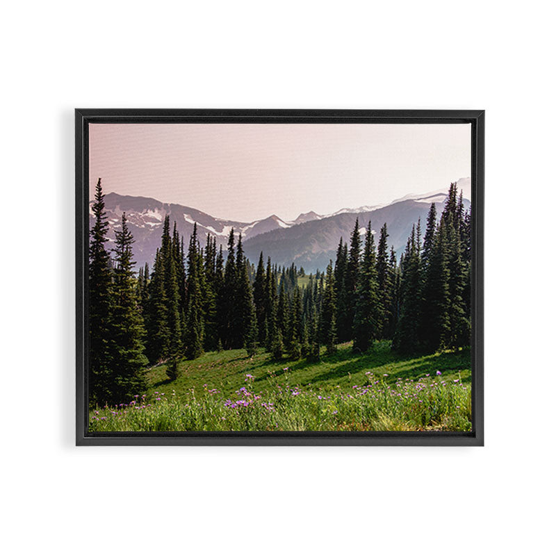 Mount Rainier Summer Adventure X - Pacific Northwest Mountain Landscape Framed Canvas Print Gallery Image 3