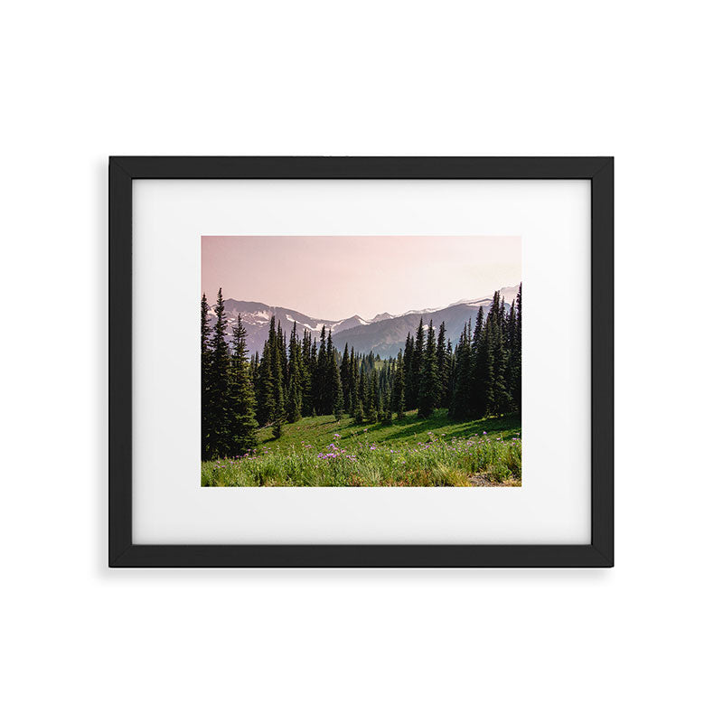 Mount Rainier Summer Adventure X - Pacific Northwest Mountain Landscape Framed Art Print