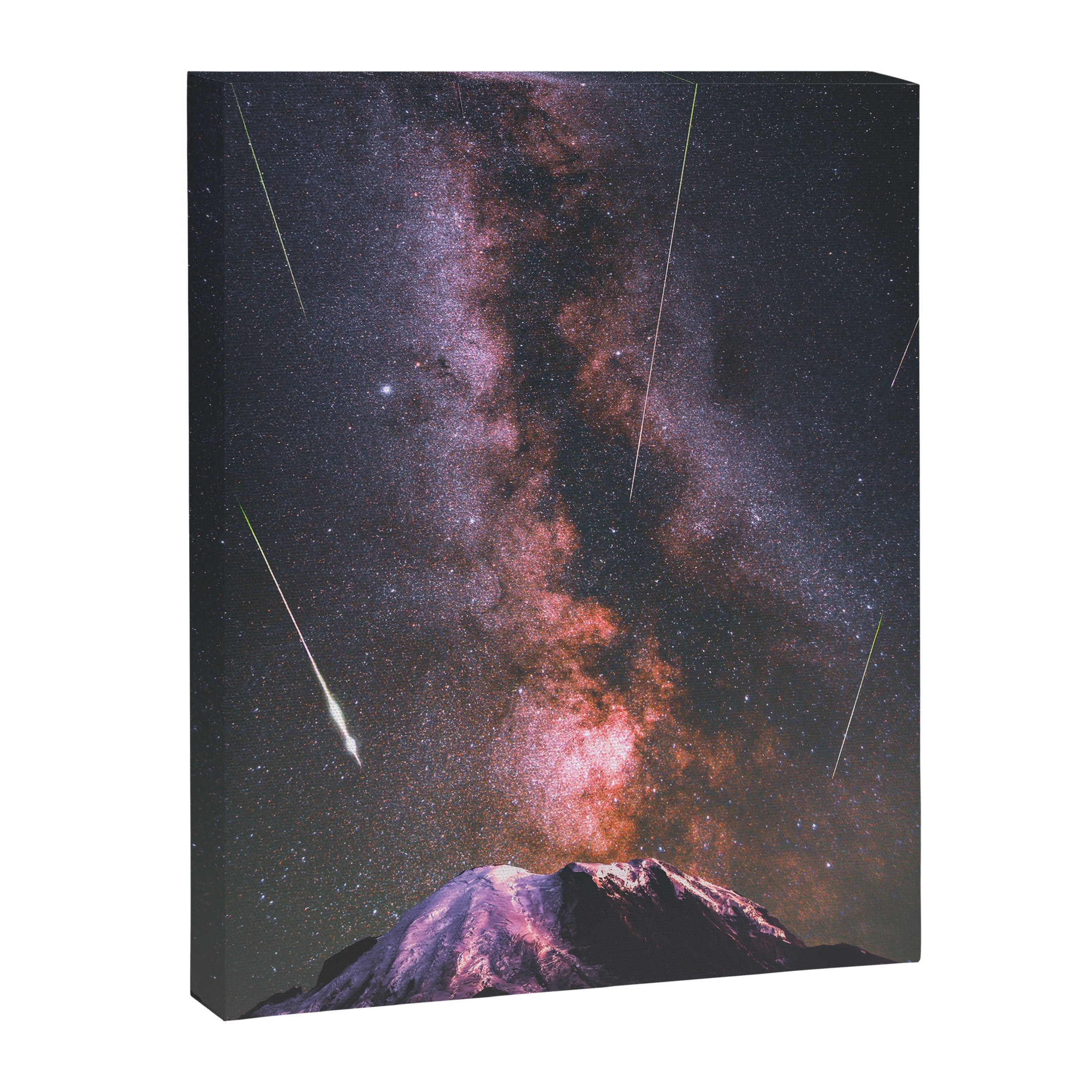 Mount Rainier Under Shooting Stars Canvas Print Gallery Image 6
