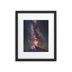 Mount Rainier Under Shooting Stars Framed Art Print Gallery Image 4