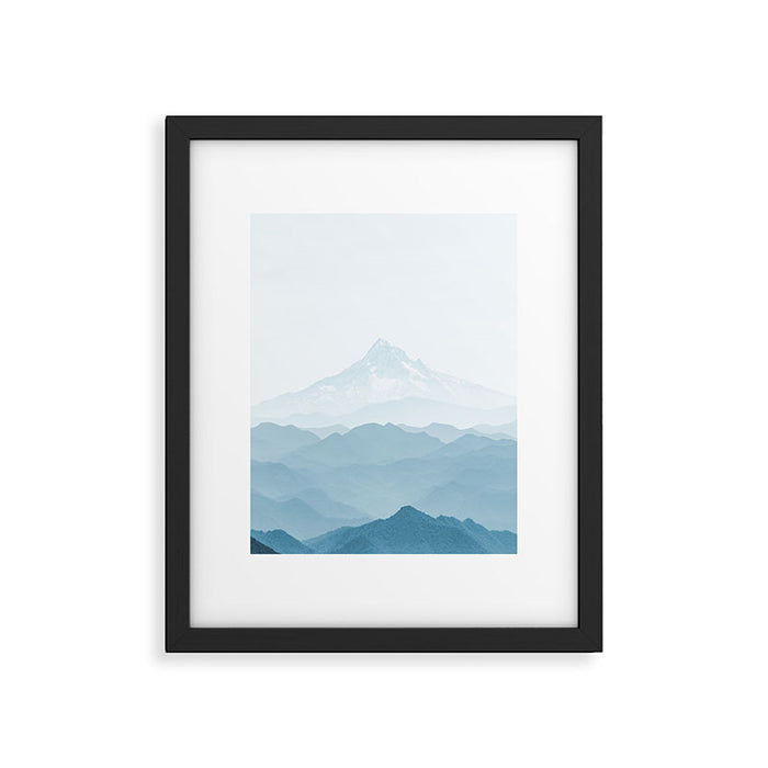 Mountain Blues - Mt. Hood Adventure Framed Art Print Gallery Image 1