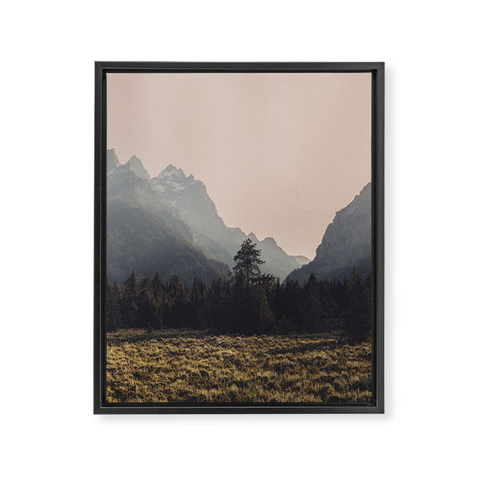 Mountain Poetry - Grand Teton National Park Framed Canvas Print Gallery Image 1