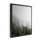 Pacific Northwest Forest - Misty Mountain Morning Framed Canvas Print Gallery Image 2