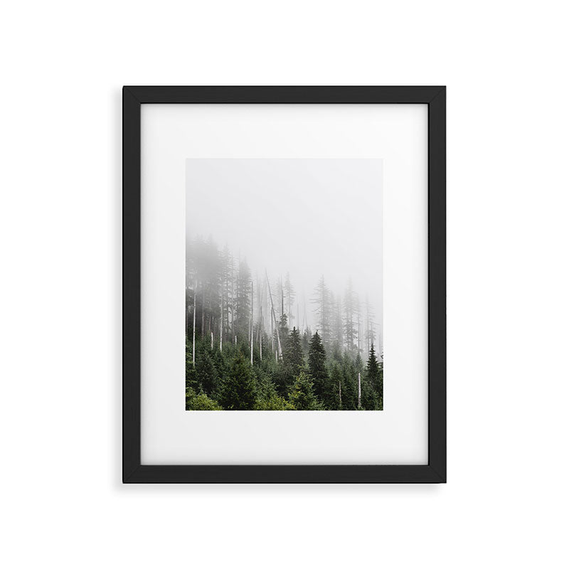 Pacific Northwest Forest - Misty Mountain Morning Framed Art Print Gallery Image 4