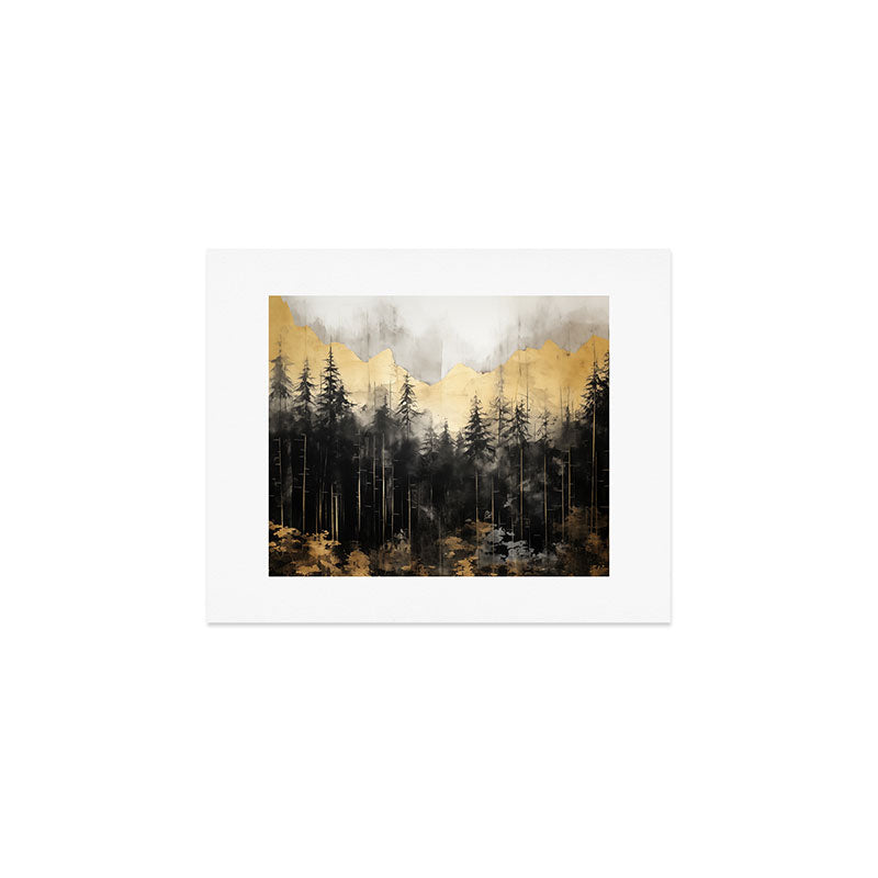 Pacific Northwest Golden Mountain Forest IV Art Print Gallery Image 1