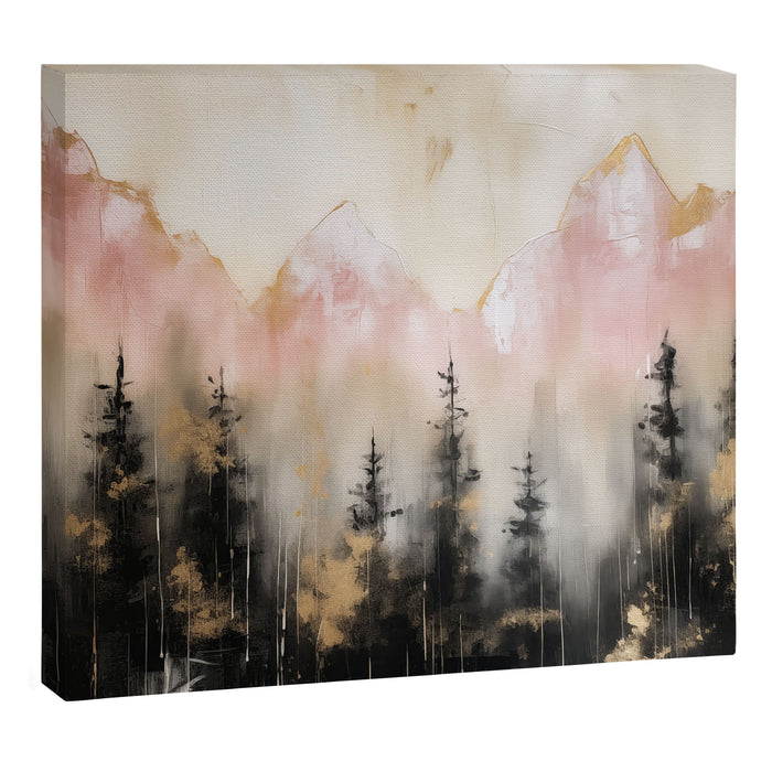 Rocky Mountain High Pastel Oil Painting Canvas Print Gallery Image 1