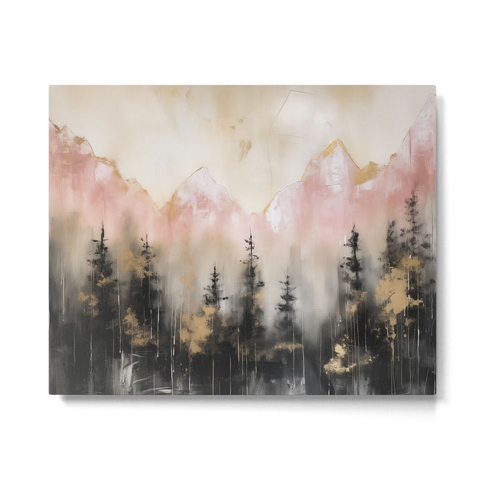 Rocky Mountain High Pastel Oil Painting Metal Print Gallery Image 1