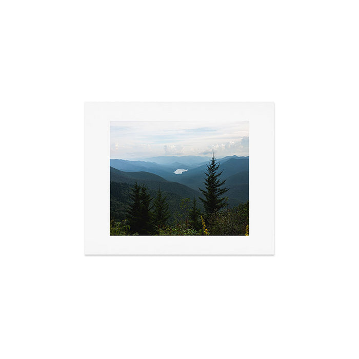 Smoky Mountain National Park -  Mountain Lake Landscape Art Print Gallery Image 1