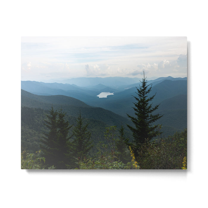 Smoky Mountain National Park -  Mountain Lake Landscape Metal Print Gallery Image 1
