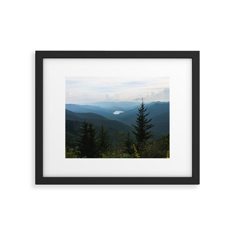 Smoky Mountain National Park -  Mountain Lake Landscape Framed Art Print Gallery Image 4