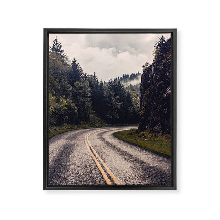 Smoky Mountain National Park -  Road Trip Adventure Framed Canvas Print Gallery Image 1