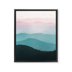 Smoky Mountain National Park Sunset Layers III - Nature Photography Framed Canvas Print Gallery Image 3