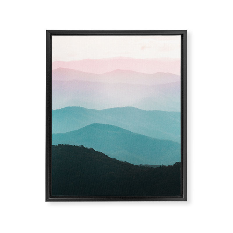 Smoky Mountain National Park Sunset Layers III - Nature Photography Framed Canvas Print Gallery Image 3