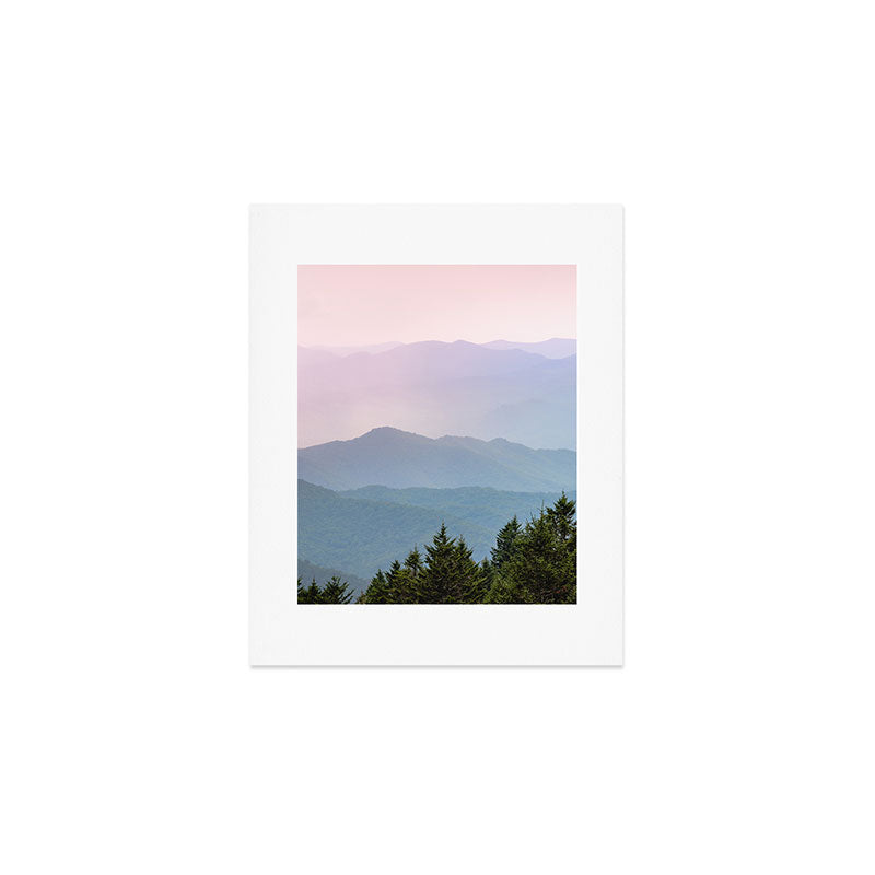 Smoky Mountain Pastel Sunset II Art Print Gallery Image 1